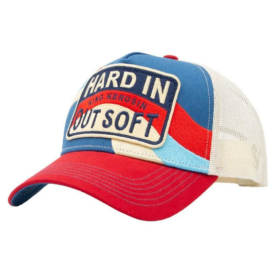 King Kerosin Trucker Cap «Hard In – Out Soft» Blau
