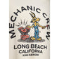 King Kerosin Herren T-Shirt «Mechanic Crew California» Off White