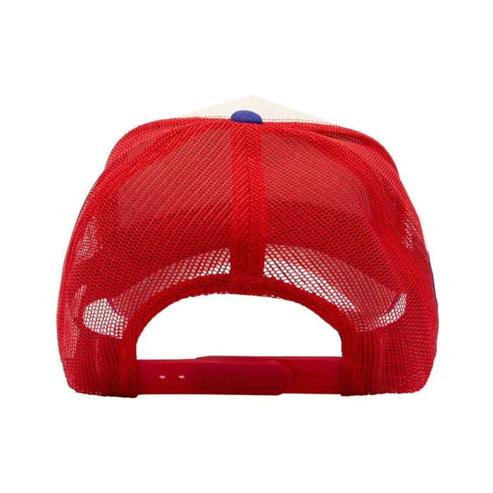 King Kerosin Trucker Cap «Rock 'n' Roll» Rot/Navy/Weiß