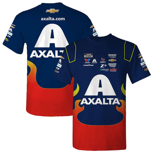 NASCAR T-Shirt William Byron Hendrick Motorsports Axalta Sublimated Pit Crew T-Shirt
