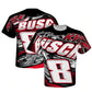 NASCAR T-Shirt Kyle Busch Richard Childress Racing Team Collection Black Sublimated High Bank Total Print