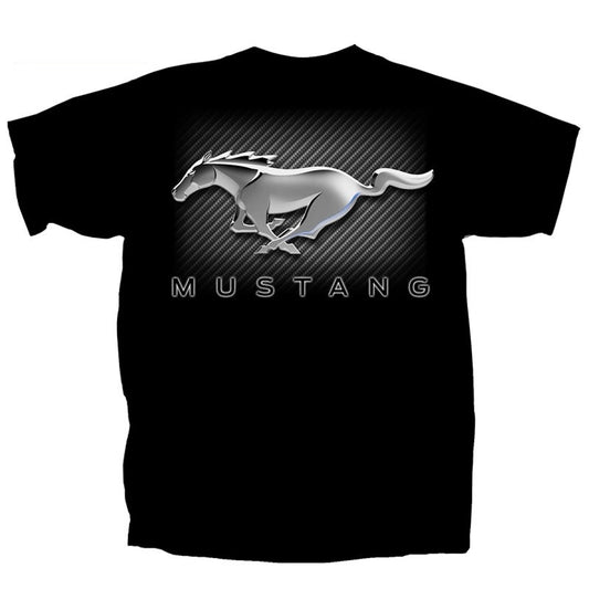 Ford Mustang T-Shirt Ford Mustang Running Horse Carbon Schwarz