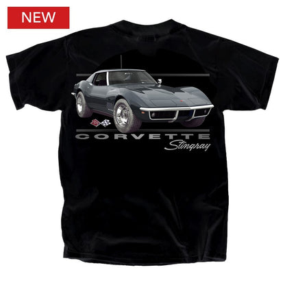 Corvette C3 T-Shirt Corvette 69 Stingray Schwarz