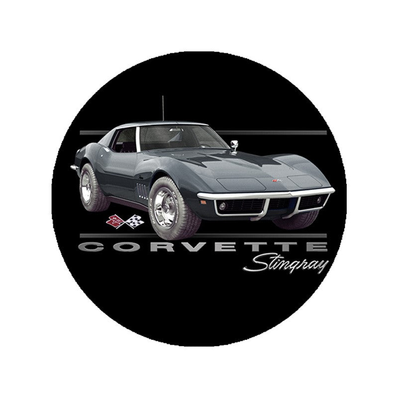 Corvette C3 T-Shirt Corvette 69 Stingray Schwarz