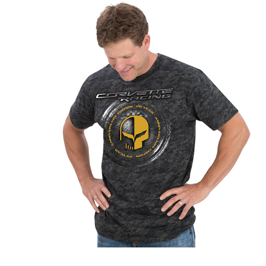 Corvette T-Shirt Corvette Racing Jake Head T-Shirt Digital Camo