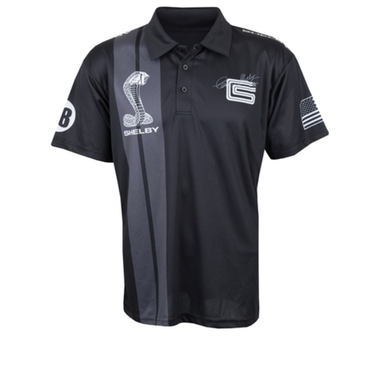 Shelby Sublimated Black Polo Shelby Poloshirt Schwarz