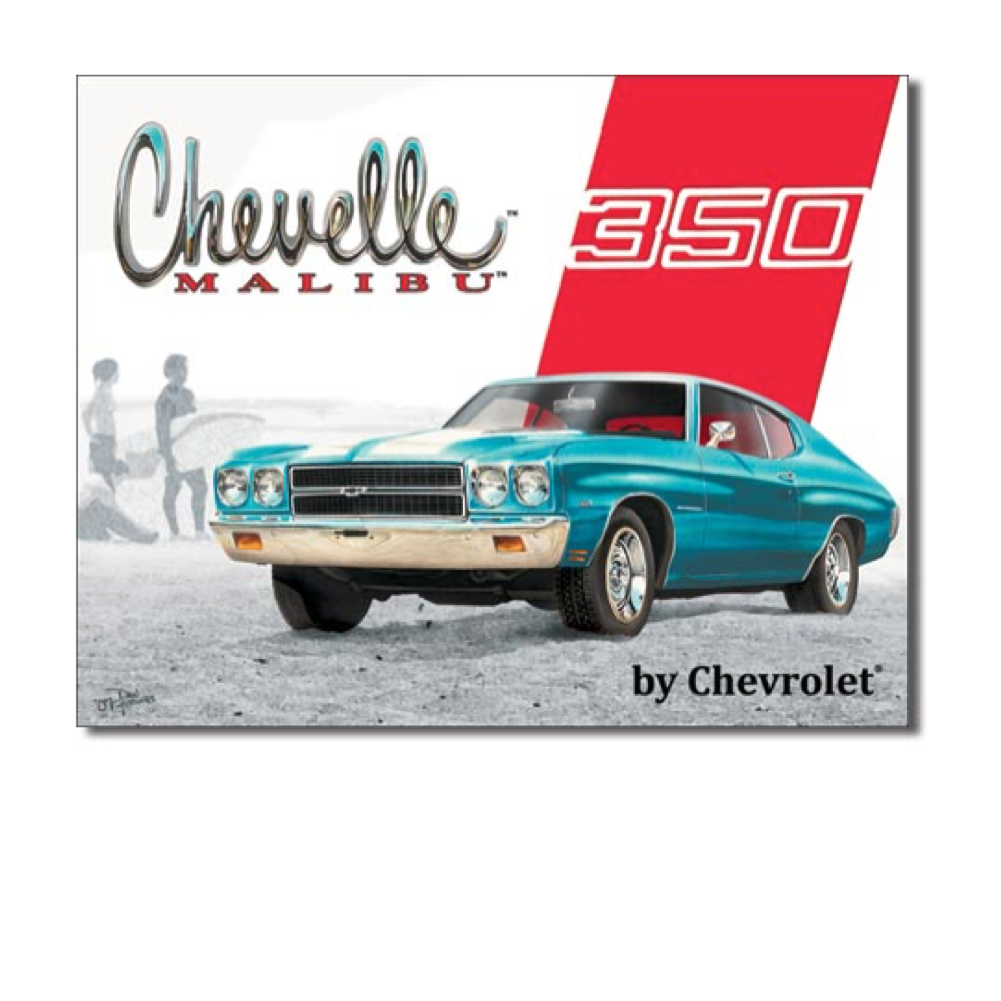 Chevrolet Blechschild "Chevelle Malibu" Vintage Sign