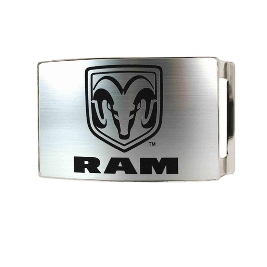 Dodge RAM Gürtelschnalle Dodge RAM Buckle Ram Logo Gebürstet