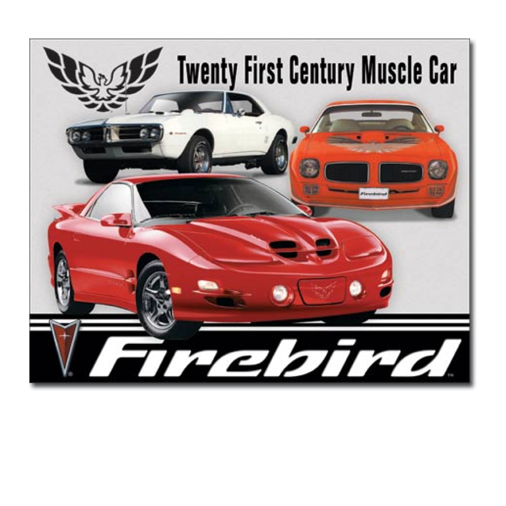 Pontiac Blechschild "Pontiac Firebird Tribute" Vintage Sign