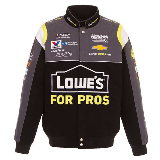 NASCAR Jacke Jimmy Johnson Lowe's For Pros Uniform Jacke Bestickt