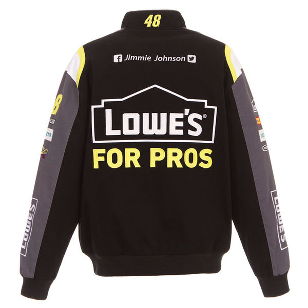 NASCAR Jacke Jimmy Johnson Lowe's For Pros Uniform Jacke Bestickt