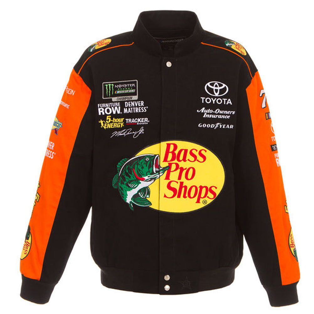 NASCAR Jacke Matrin Truex Jr. Bass Pro Shops Jacke Schwarz/Orange