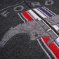 Ford Mustang Kapuzenjacke Ford Mustang Tribar Logo Sweat Jacke Anthrazit