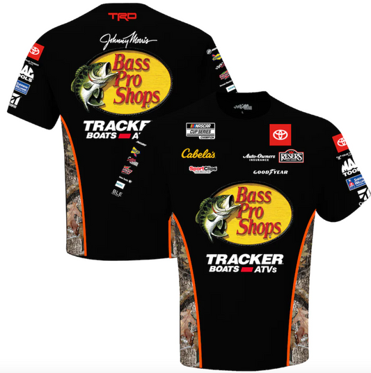 NASCAR T-Shirt Martin Truex Jr Joe Gibbs Racing Sublimated Pit Crew T-Shirt Schwarz