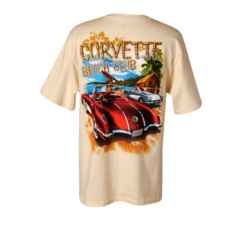 Corvette C1 T-Shirt Corvette C1 Beach Club Beige