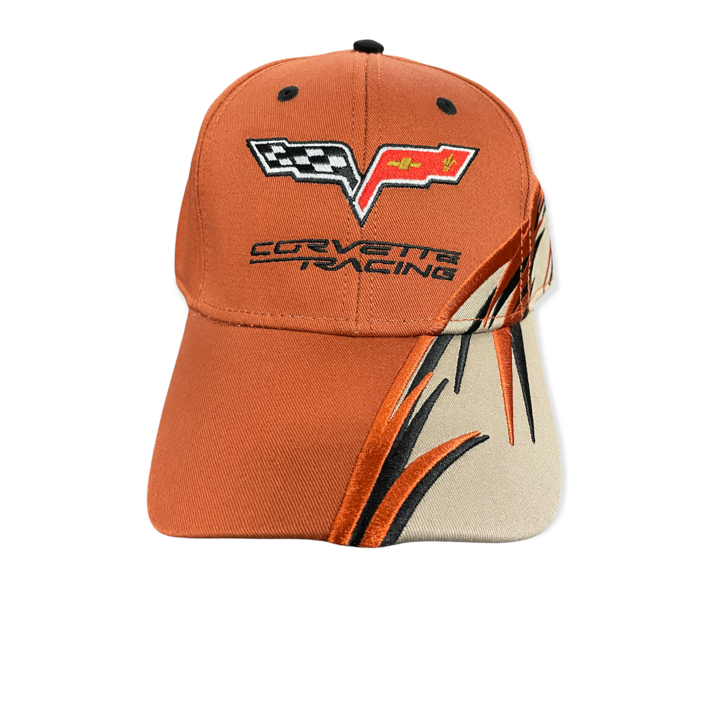 Corvette C6 Racing Basecap mit C6 Logo Flag Orange