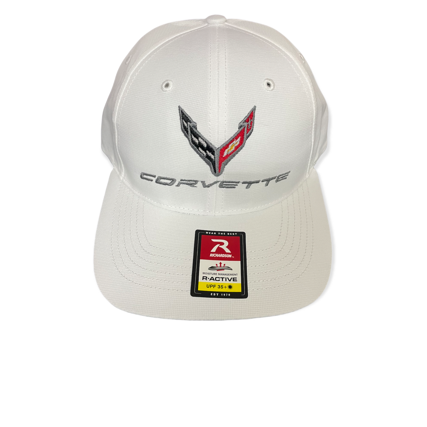 Corvette C8 Basecap mit Corvette Logo Flag Weiß