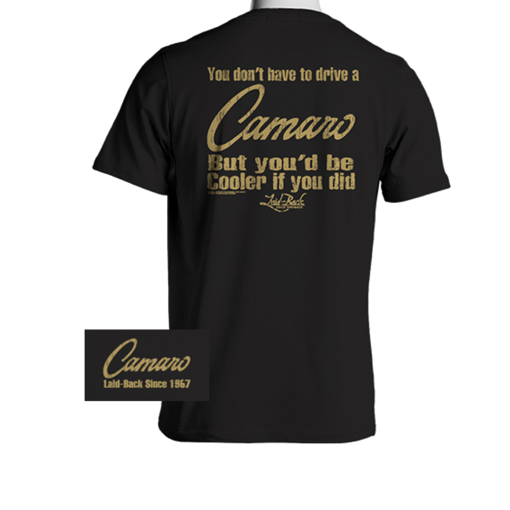Camaro T-Shirt Camaro Cooler If You Did Logo Schwarz