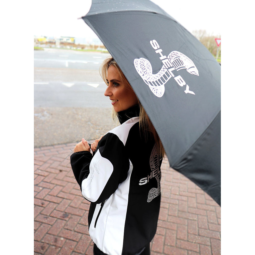 Shelby Regenschirm mit Super Snake Logo Schwarz