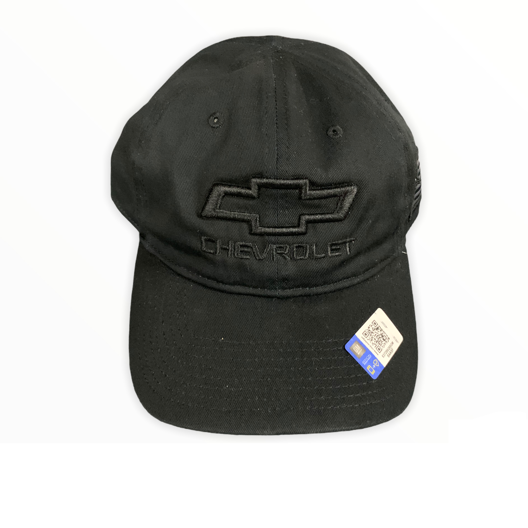 Chevrolet Basecap Bowtie USA Flag All Black Schwarz uscar world