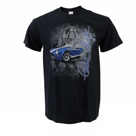 Shelby T-Shirt Shelby Cobra Shirt Burnout Schwarz