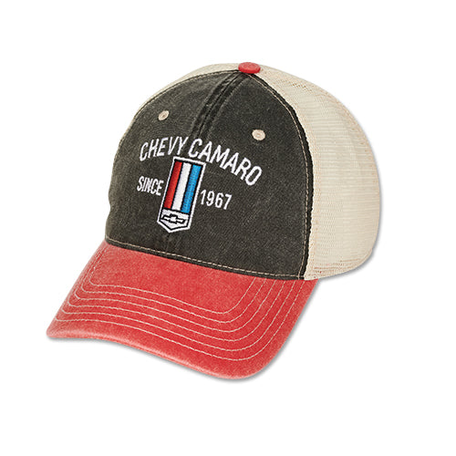 Camaro Basecap Camaro since 1967 Trucker Hat Grau/Rot/Beige