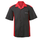 Dodge Pit Crew Shirt Mechanikerhemd Bestickt Schwarz/Rot