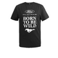 Ford Mustang T-Shirt Ford Mustang Born To Be Wild Schwarz