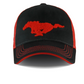 Ford Mustang Basecap Mustang Running Horse Trucker Cap Schwarz/Rot