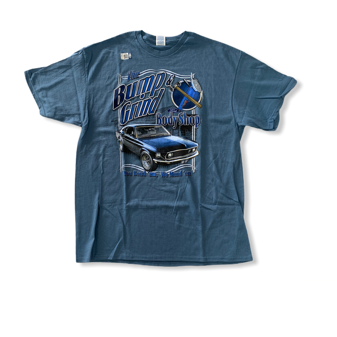 Ford Mustang T-Shirt Ford Mustang Bump and Grind Blau