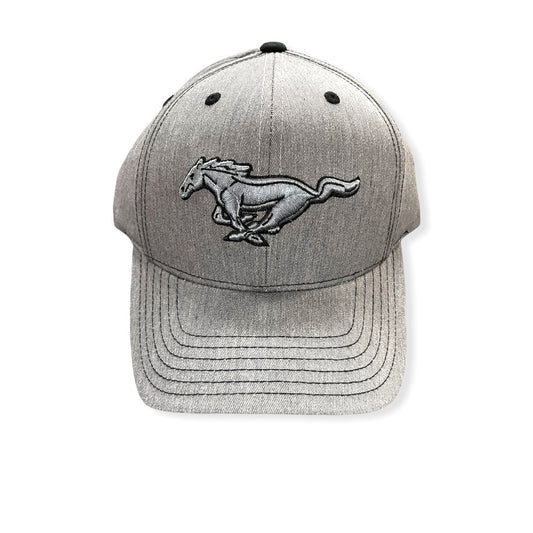 Ford Mustang Basecap Mustang Pony Running Horse Grau Silber