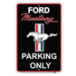 Ford Mustang Blechschild Mustang Parking Only