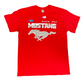 Ford Mustang T-Shirt Ford Mustang Logo Collage Rot