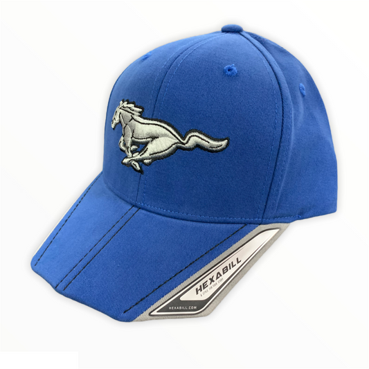 Ford Mustang Basecap Mustang Pony Cap Running Horse Royalblau/Grau