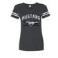 Ford Mustang Damen T-Shirt Mustang Pony Running Horse Dunkelgrau