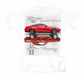 Ford Mustang T-Shirt 2 Red Mustangs Mirrored Ford Mustang Motiv Weiß