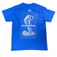 Ford Mustang Shelby Cobra T-Shirt mit Shelby Cobra Logo Blau