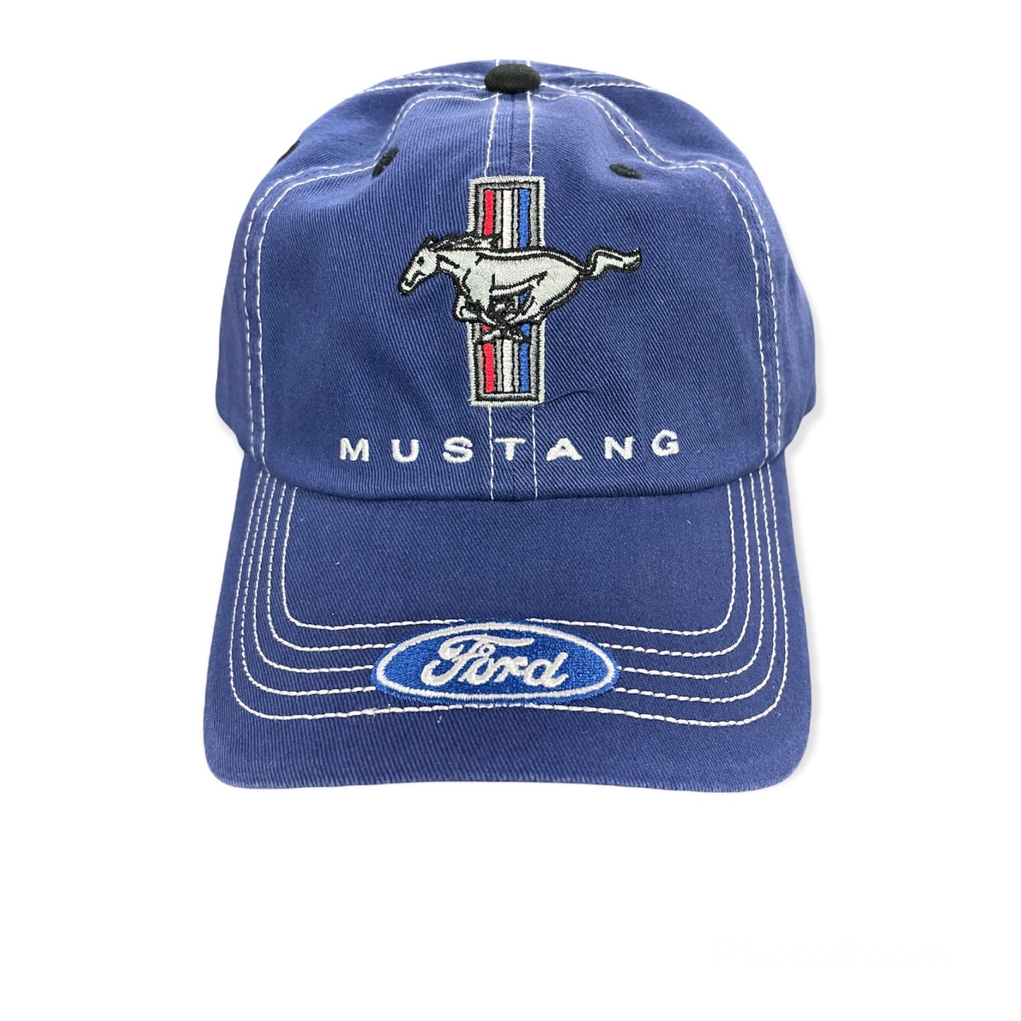 Ford Mustang Basecap Mustang Tribar mit Ford Logo Blau