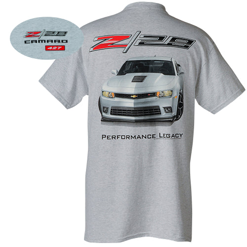 Camaro T-Shirt Camaro Z28 Performance Legacy Hellgrau