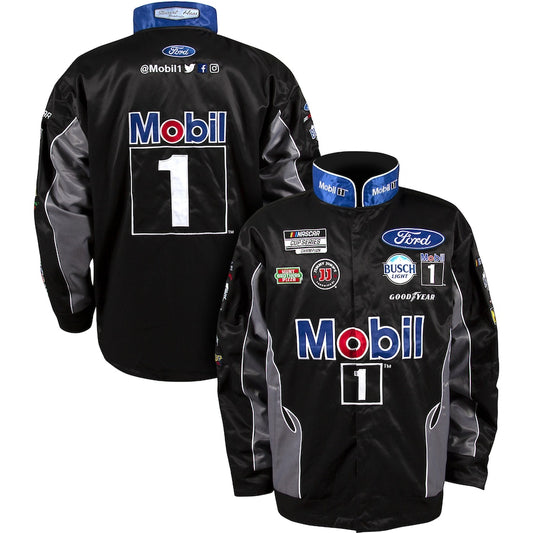 NASCAR Jacke Kevin Harvick Steward Haas Racing Team Mobil 1 Uniform Jacke Blau/Schwarz