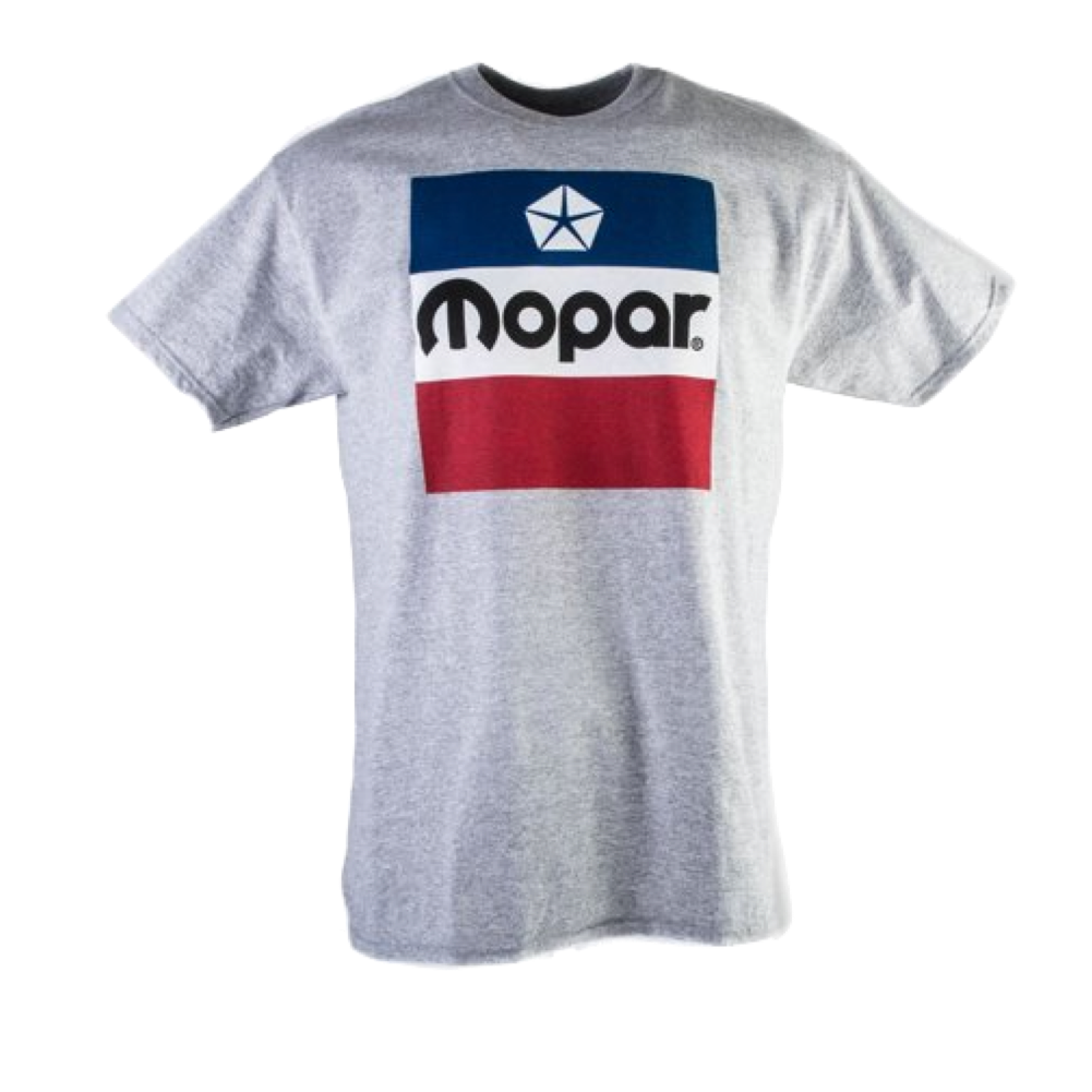 Mopar Classic Logo T-Shirt Mopar Logo Hellgrau
