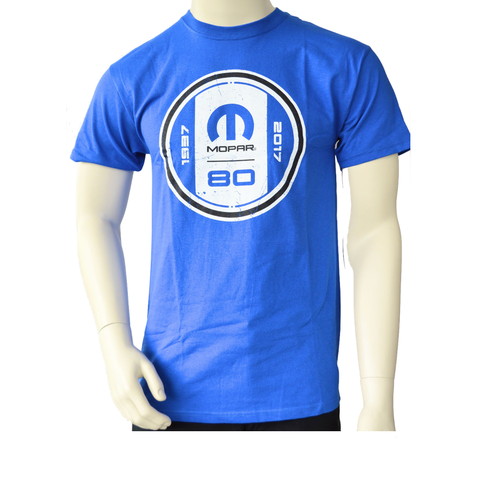 Mopar T-Shirt Mopar 80th Anniversary Logo T-Shirt Limitierte Edition Blau
