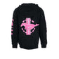 Ford Mustang Damen Kapuzenjacke Mustang Logos Collage Schwarz/Pink
