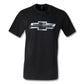 Chevrolet T-Shirt Chevy Black Bowtie Silver Schwarz