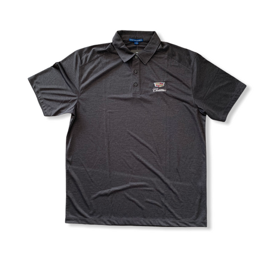 Cadillac Poloshirt mit gesticktem Cadillac Classic Logo Carbongrau