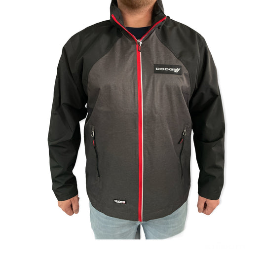 Dodge Jacke mit gesticktem Dodge Logo Schwarz/Grau/Rot