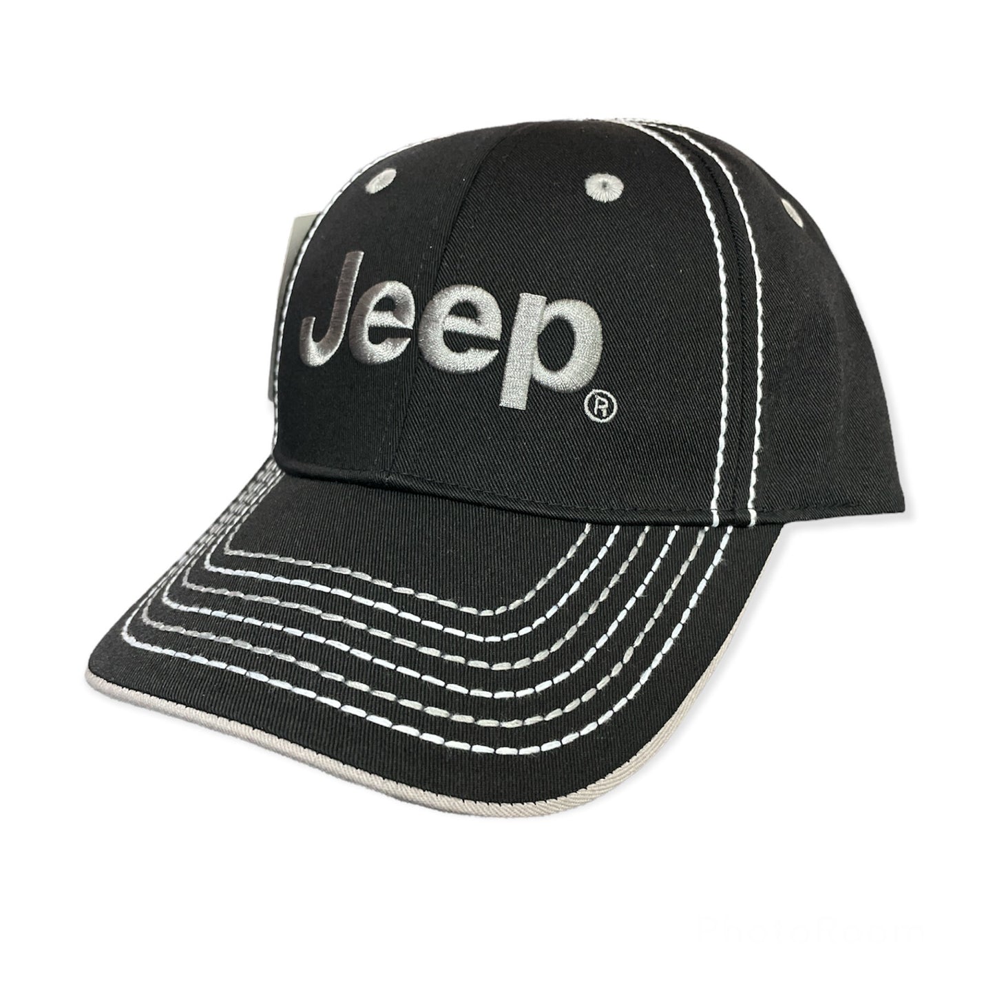 Jeep Basecap mit gesticktem Jeep Logo Schwarz/Grau