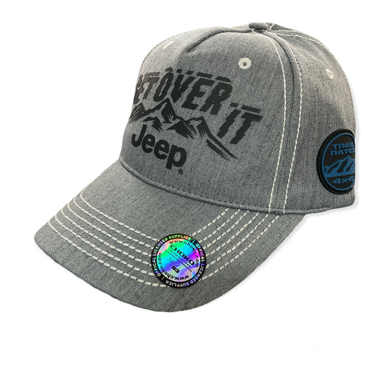 Jeep Basecap Jeep Get Over It Logo Denim Grau/Schwarz