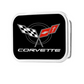 Corvette C5 Gürtelschnalle Buckle mit C5 Logo in Farbe