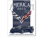 Corvette Blechschild "Corvette C7 American Bred"